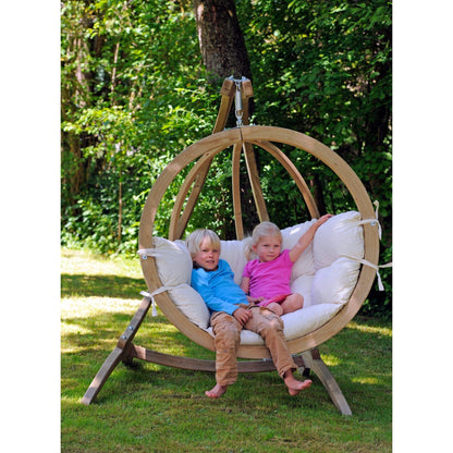 globo single natura hanging egg chair product exterior view — view 4