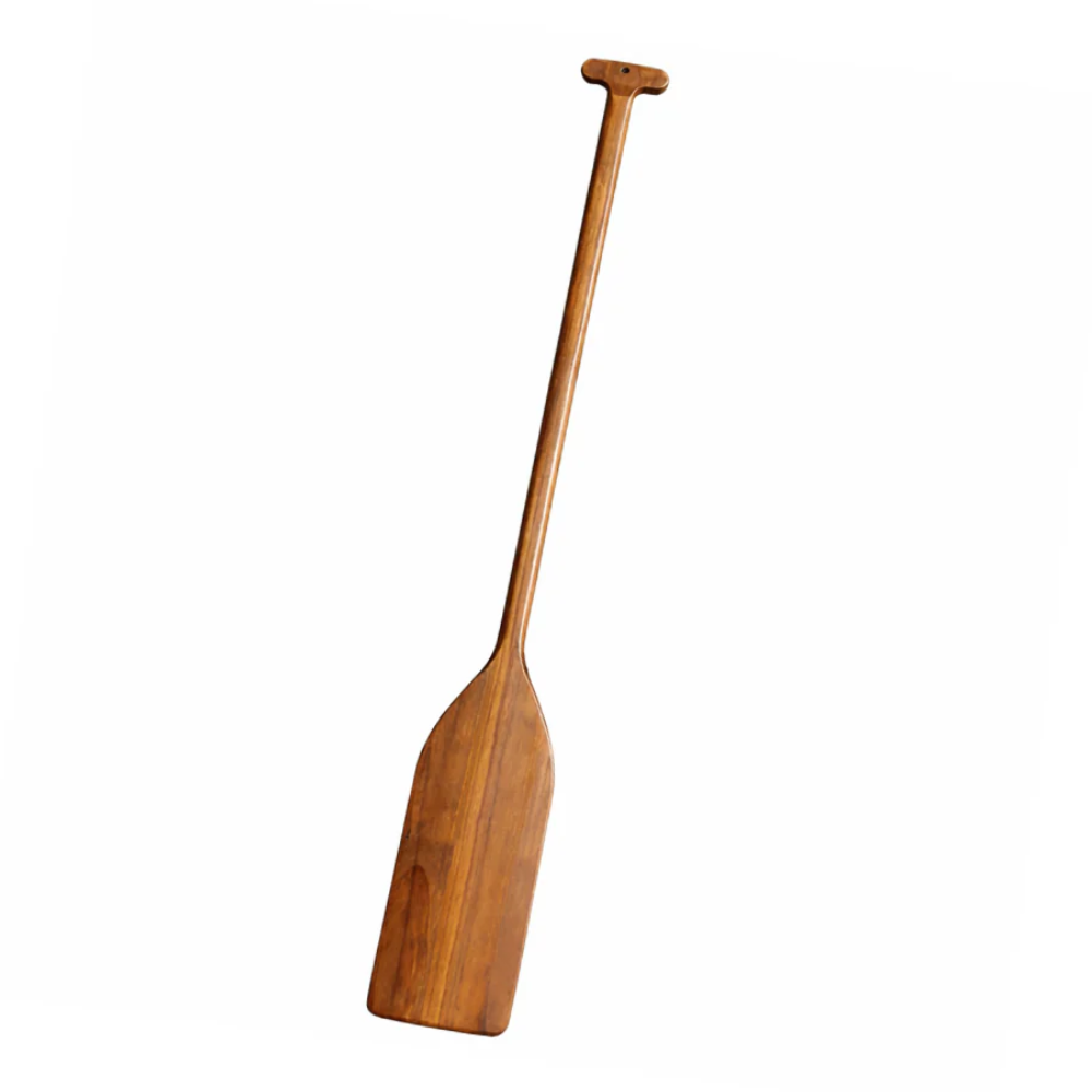 Wooden stirring paddle — front view