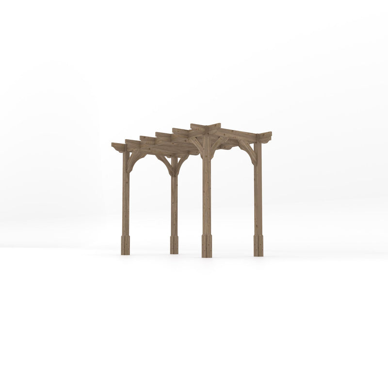 Freestanding Premium Pergola - Rustic Brown - 1.8m Width x 3m Length