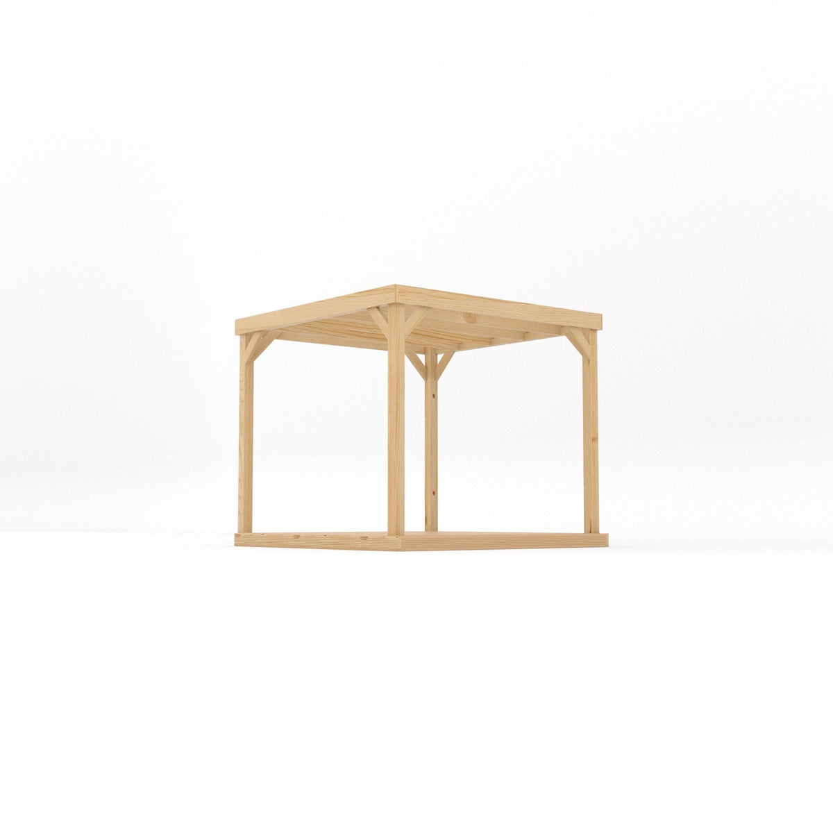 Freestanding Box Pergola with Decking Kit | Timber | Multiple Sizes