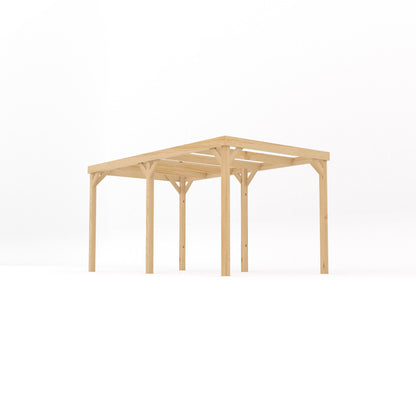 Freestanding Box Pergola - Light Green - 1.8m Width x 4.2m Length