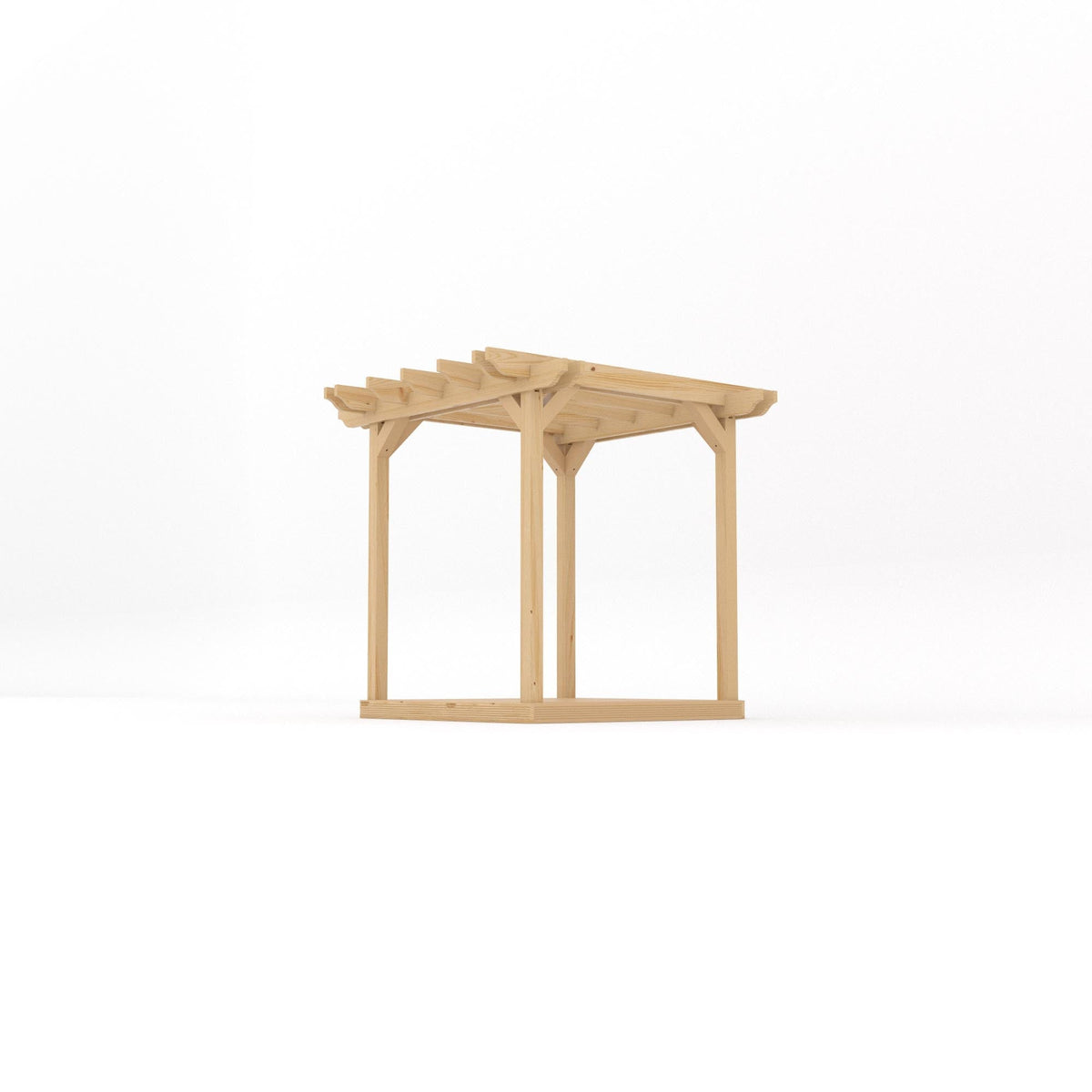 Freestanding Double Garden Pergola with Decking Kit | Timber | Multiple Sizes