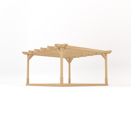 Freestanding Double Premium Pergola with Decking Kit | Timber | Multiple Sizes
