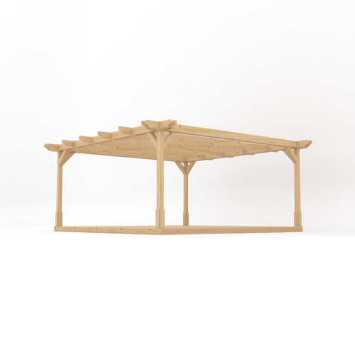 Freestanding Double Premium Pergola with Decking Kit | Timber | Multiple Sizes