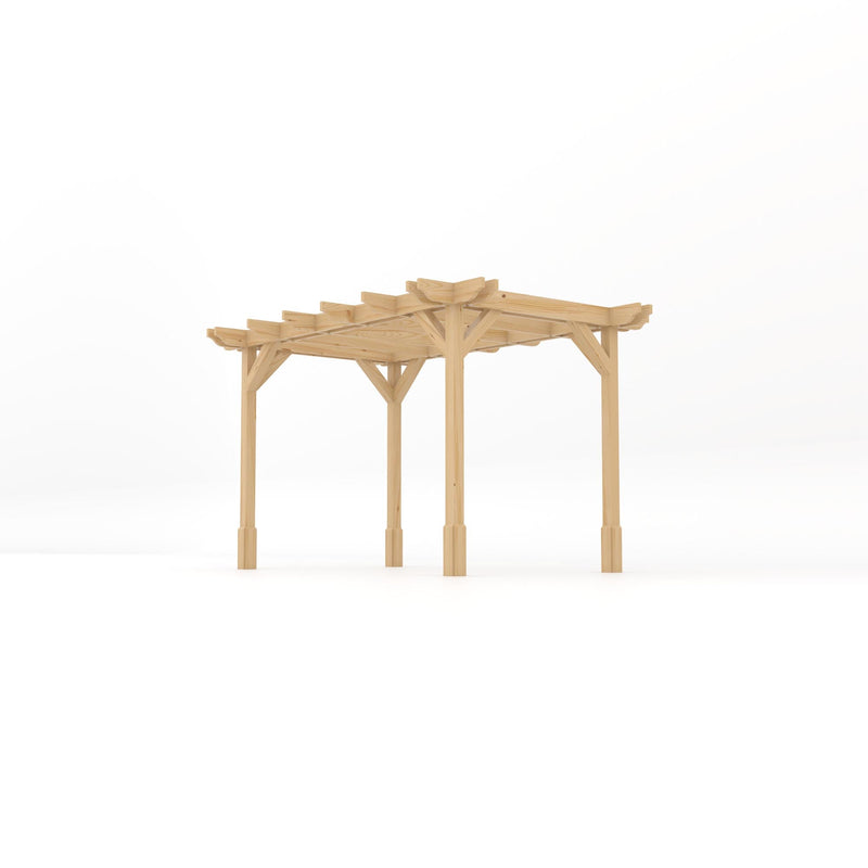 Freestanding Double Premium Pergola - Light Green - 2.4m Width x 3.6m Length
