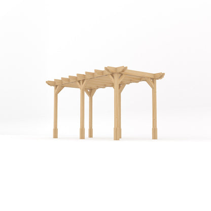 Freestanding Double Premium Pergola - Light Green - 1.8m Width x 4.2m Length
