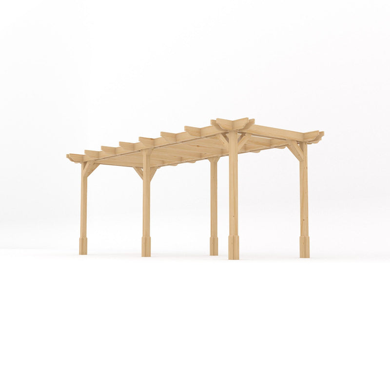 Freestanding Double Premium Pergola - Light Green - 3m Width x 5.4m Length