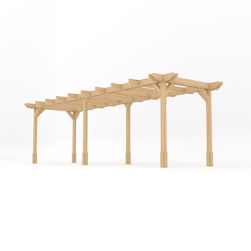 Freestanding Double Premium Pergola - Light Green - 4.8m Width x 7.2m Length