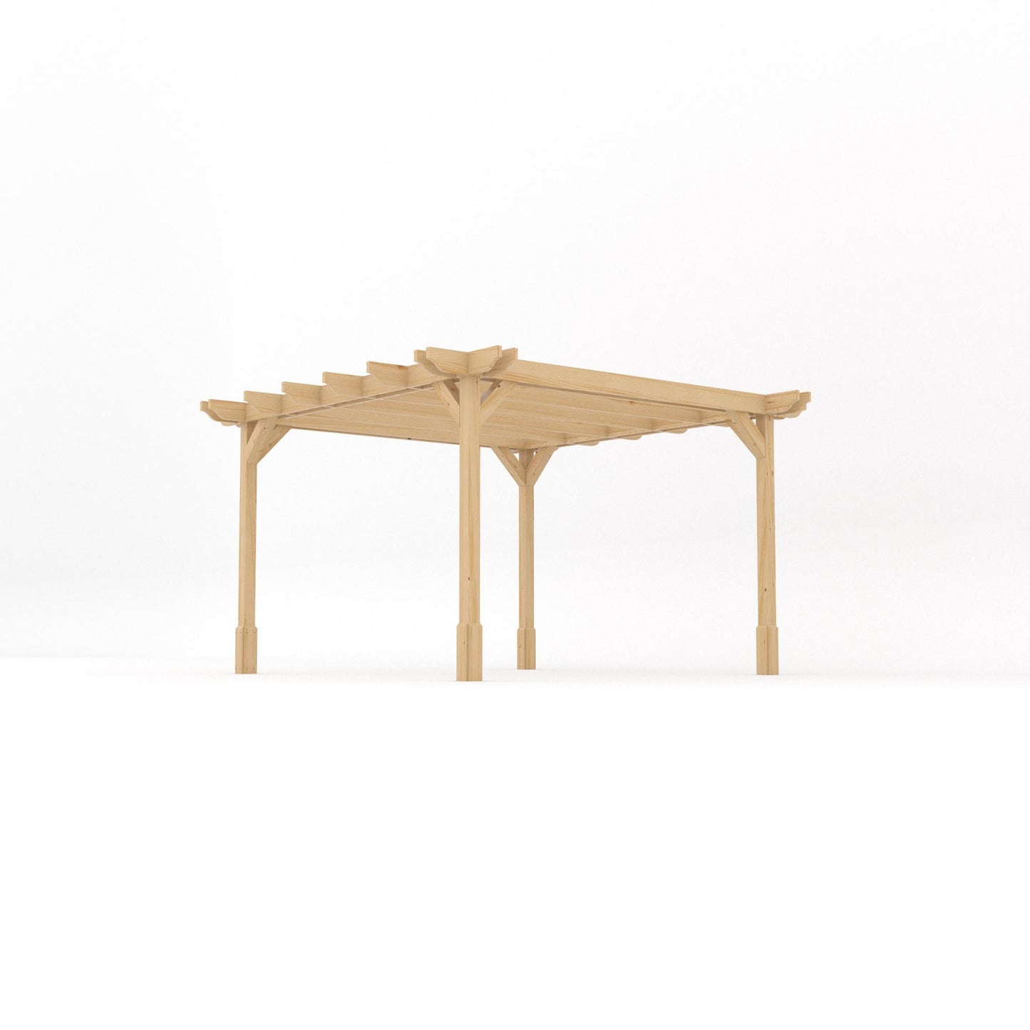 Freestanding Double Premium Pergola - Light Green - 3.6m Width x 3.6m Length