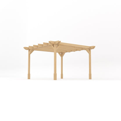Freestanding Double Premium Pergola - Light Green - 3.6m Width x 3.6m Length