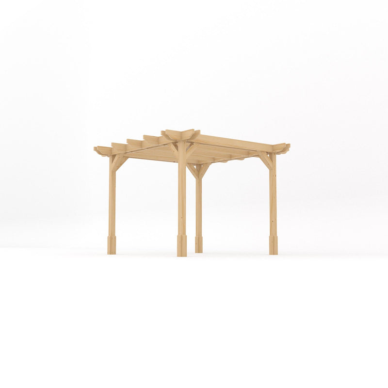 Freestanding Double Premium Pergola - Light Green - 3m Width x 3m Length