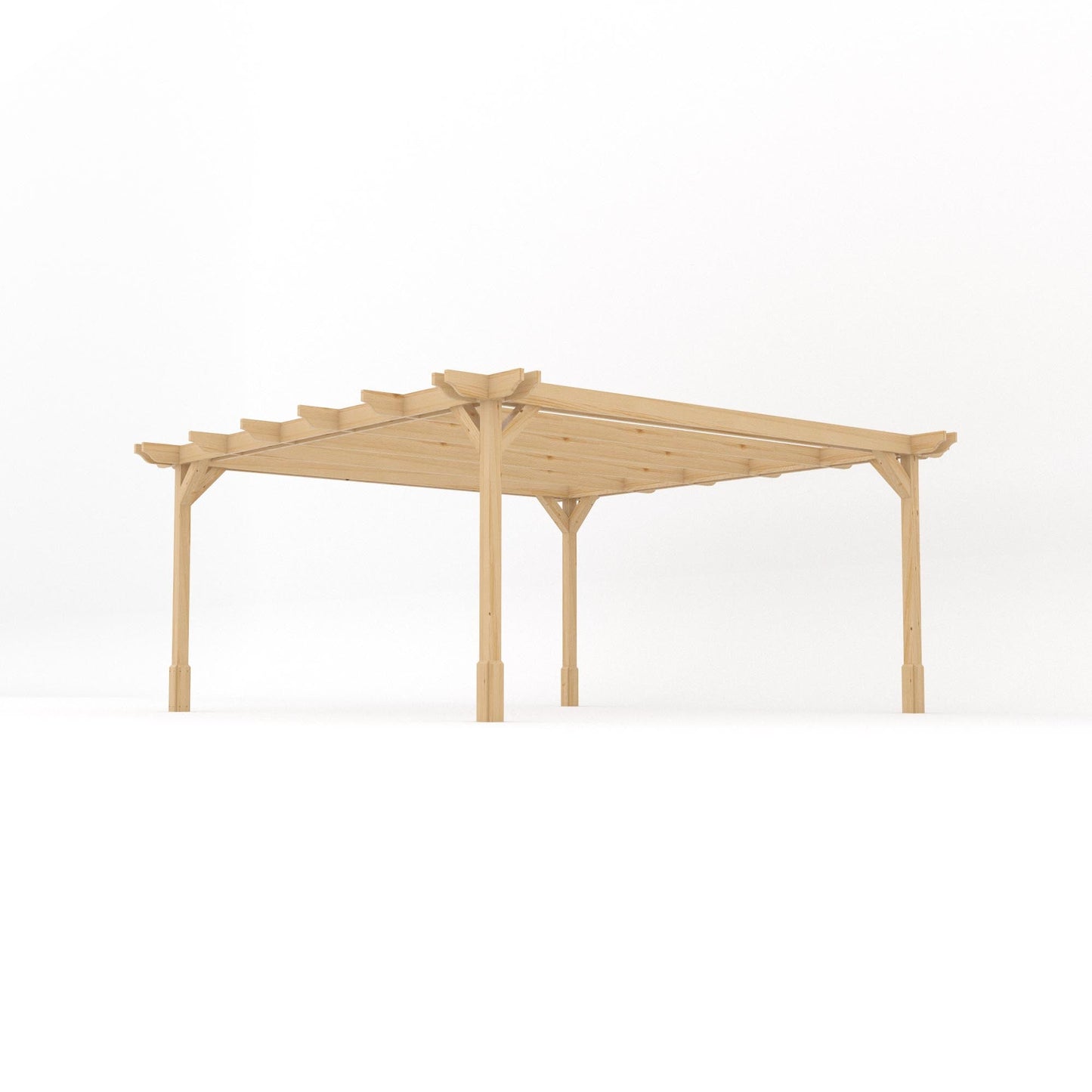 Freestanding Double Premium Pergola - Light Green - 4.8m Width x 4.8m Length