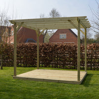 Freestanding Garden Pergola with Decking Kit | Timber | Multiple Sizes