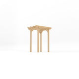 Freestanding Garden Pergola | Timber | Sculpted Rafter Ends | Multiple Sizes
