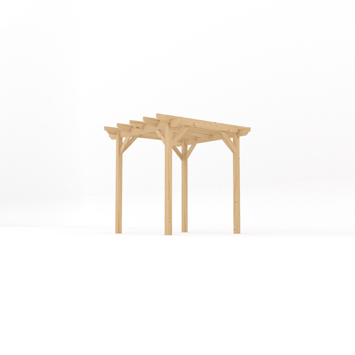 Freestanding Garden Pergola - Light Green - 2.4m Width x 2.4m Length