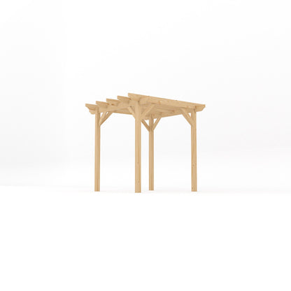 Freestanding Garden Pergola - Light Green - 2.4m Width x 2.4m Length
