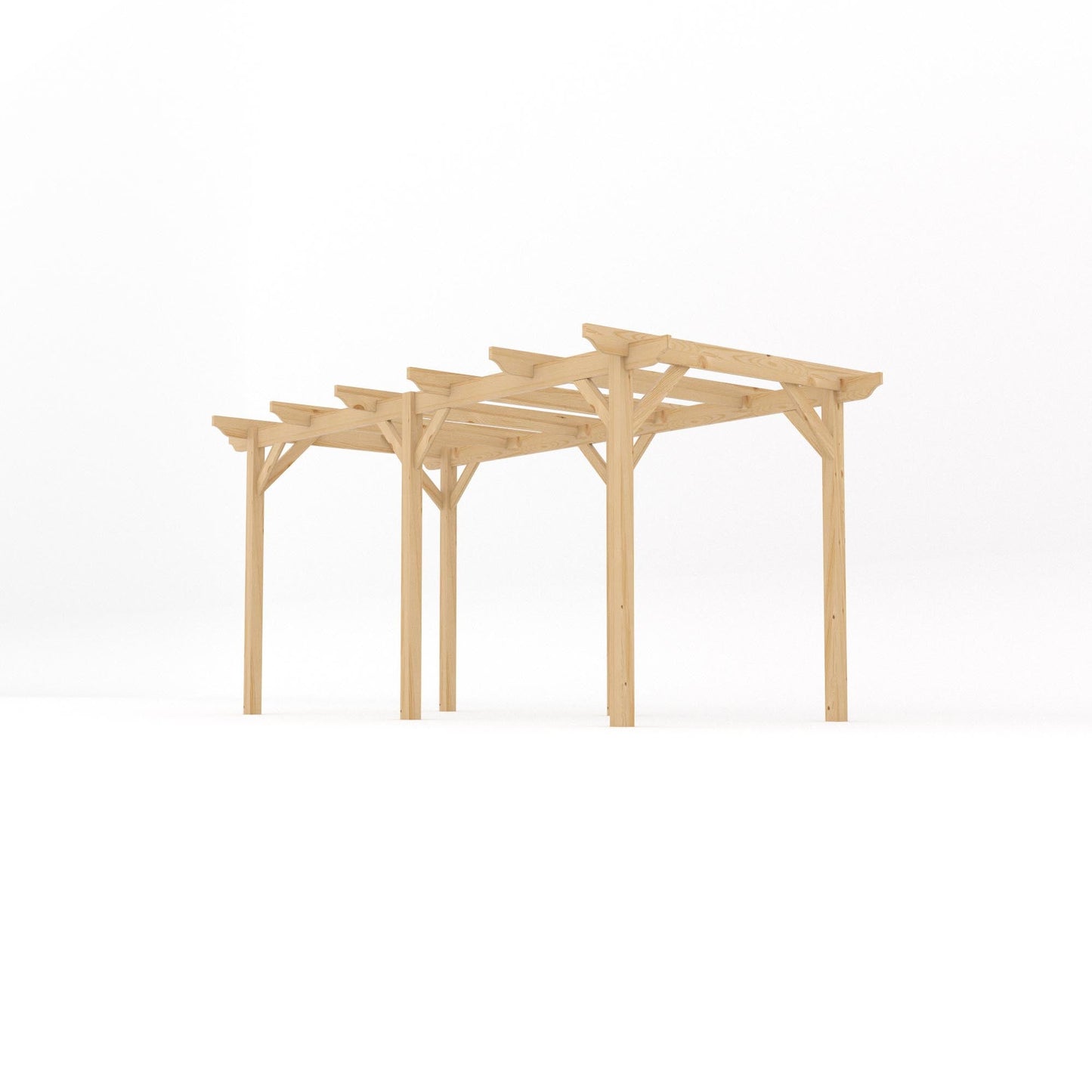 Freestanding Garden Pergola - Light Green - 1.8m Width x 4.8m Length