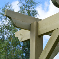 Freestanding Garden Pergola | Timber | Sculpted Rafter Ends | Multiple Sizes