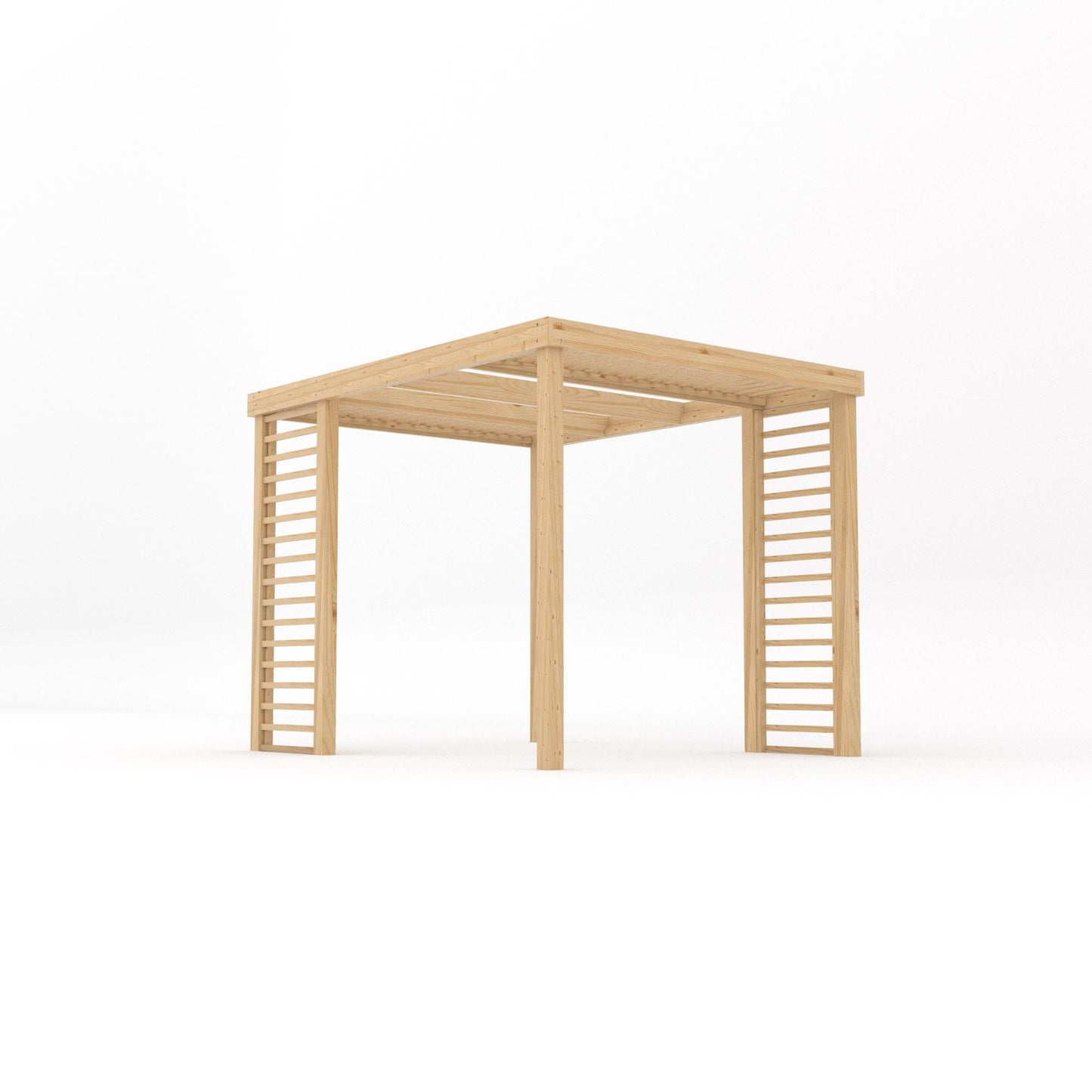 Freestanding Panel Pergola - Light Green - 2.4m Width x 3m Length