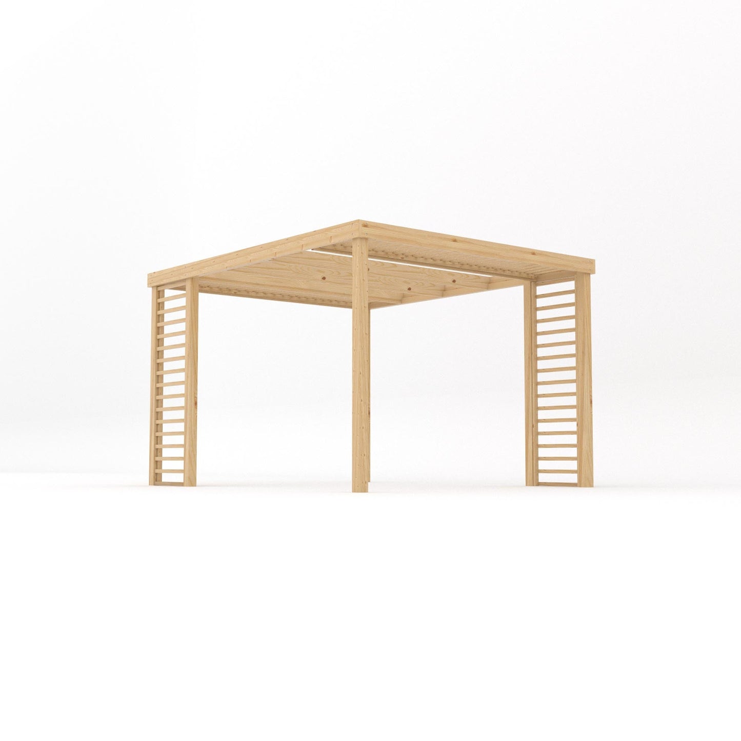 Freestanding Panel Pergola - Light Green - 3m Width x 3.6m Length