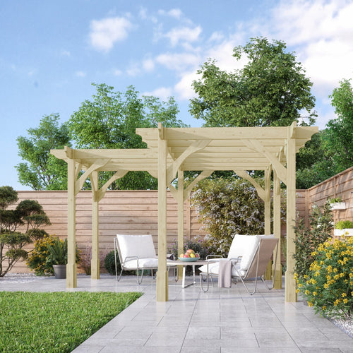 Freestanding Corner Premium Pergola | Timber | Multiple Sizes