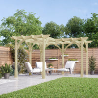 Freestanding Corner Premium Pergola | Timber | Multiple Sizes