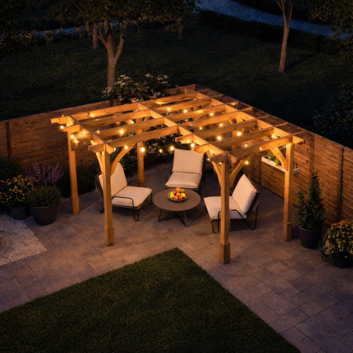 Freestanding Corner Premium Pergola | Timber | Multiple Sizes