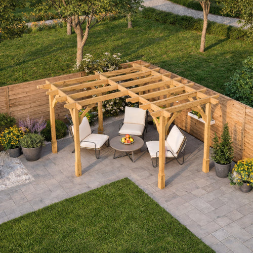 Freestanding Corner Premium Pergola | Timber | Multiple Sizes