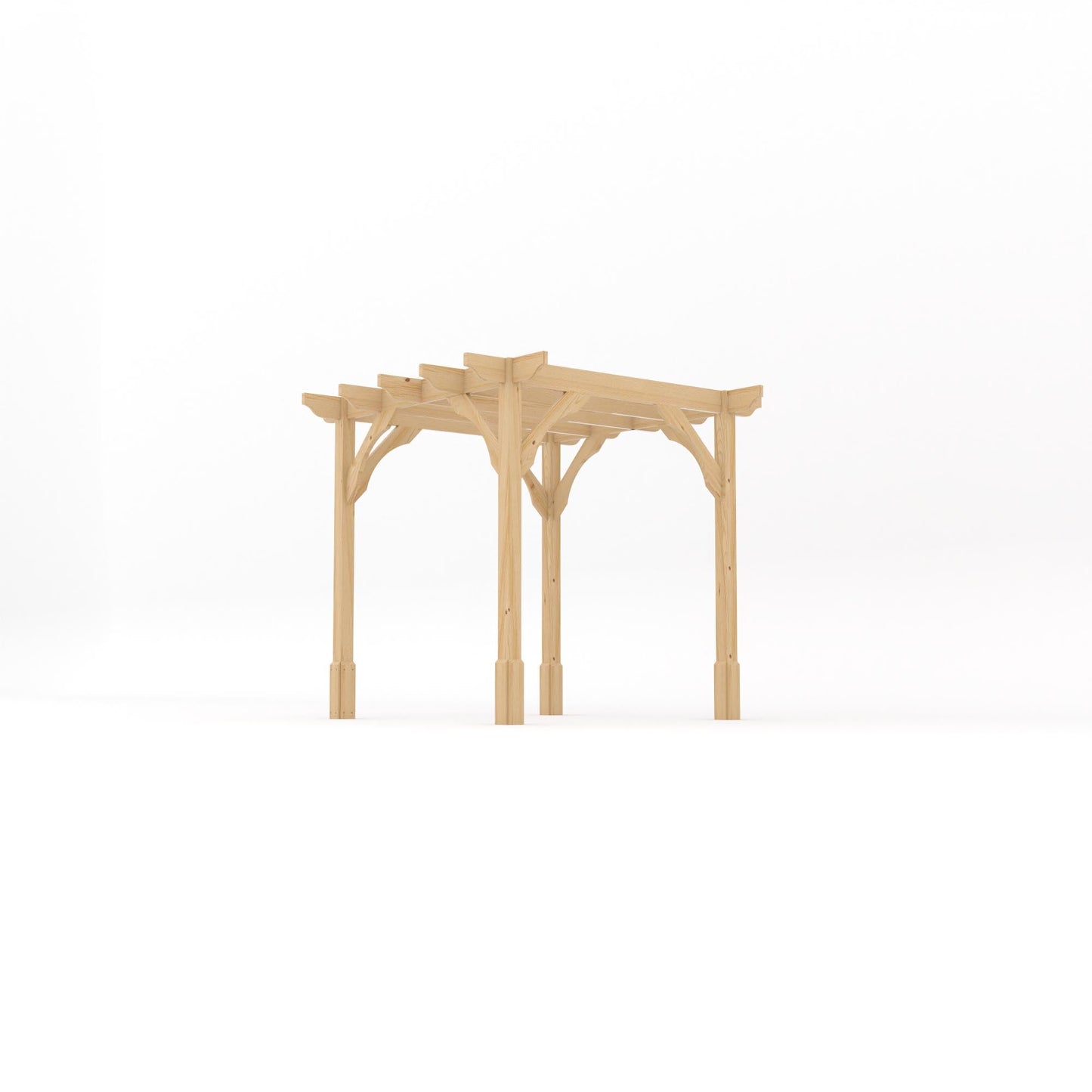 Freestanding Premium Pergola - Light Green - 2.4m Width x 2.4m Length