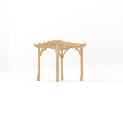 Freestanding Premium Pergola - Light Green - 2.4m Width x 2.4m Length