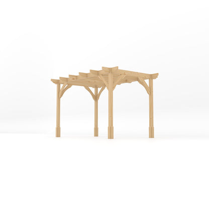 Freestanding Premium Pergola - Light Green - 2.4m Width x 3.6m Length