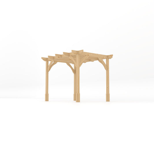 Pergola | Timber Premium Pergola | Freestanding Garden Structure | Heavyweight Section Timber | Light Green | 2.4m Width x 3m Length