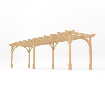 Freestanding Premium Pergola - Light Green - 1.8m Width x 7.8m Length