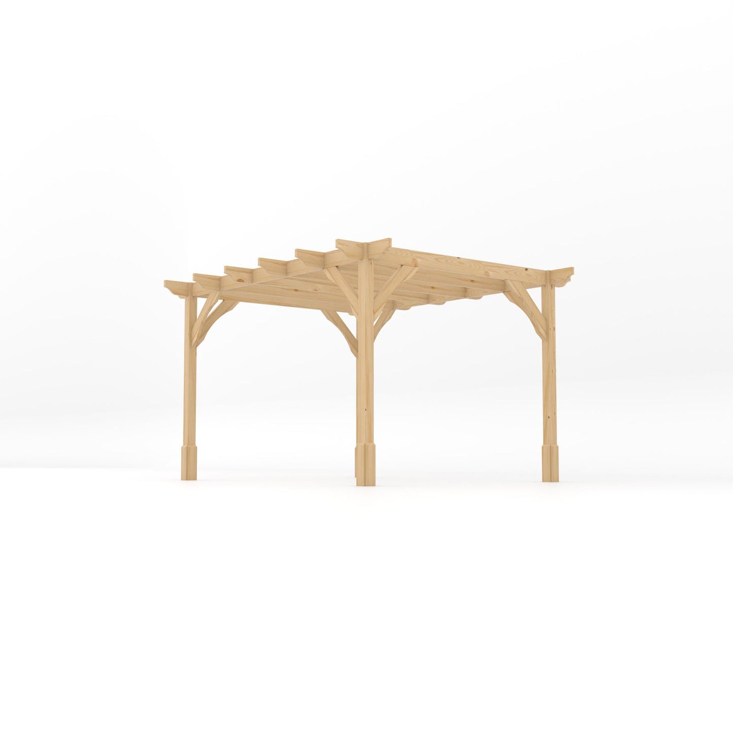 Freestanding Premium Pergola - Light Green - 3m Width x 3.6m Length
