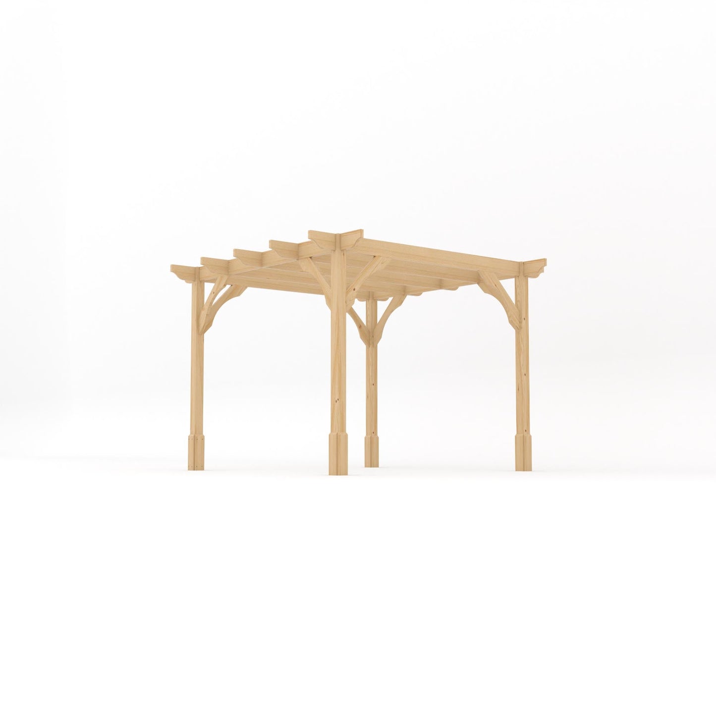 Freestanding Premium Pergola - Light Green - 3m Width x 3m Length