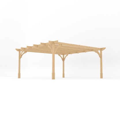 Freestanding Premium Pergola - Light Green - 4.8m Width x 4.8m Length