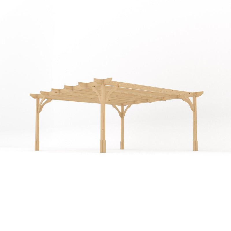 Freestanding Premium Pergola - Light Green - 4.8m Width x 4.8m Length
