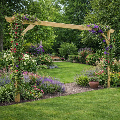 Freestanding Screen Pergola | Timber | Full Privacy Screen | Multiple Sizes