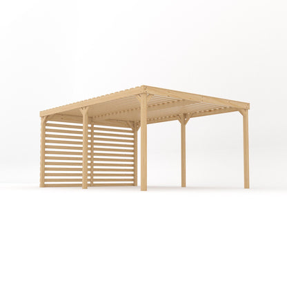 Freestanding Shade Pergola - Light Green - 3.6m Width x 4.8m Length
