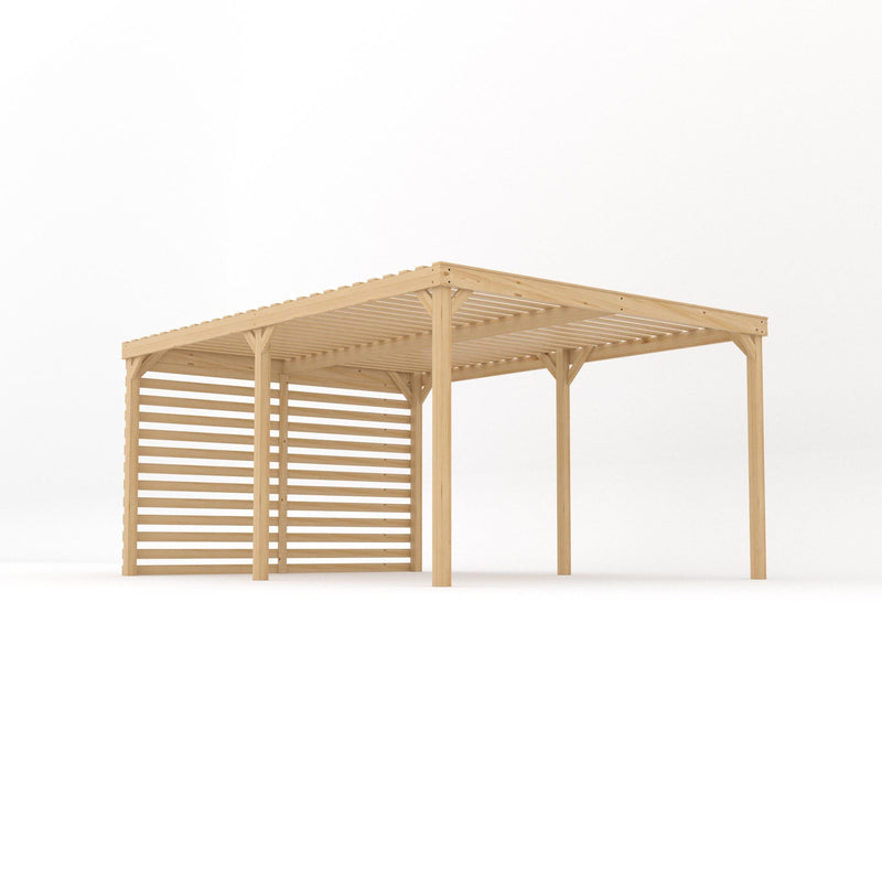 Freestanding Shade Pergola - Light Green - 3.6m Width x 4.8m Length