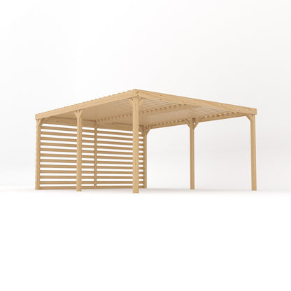 Freestanding Shade Pergola - Light Green - 4.2m Width x 4.8m Length