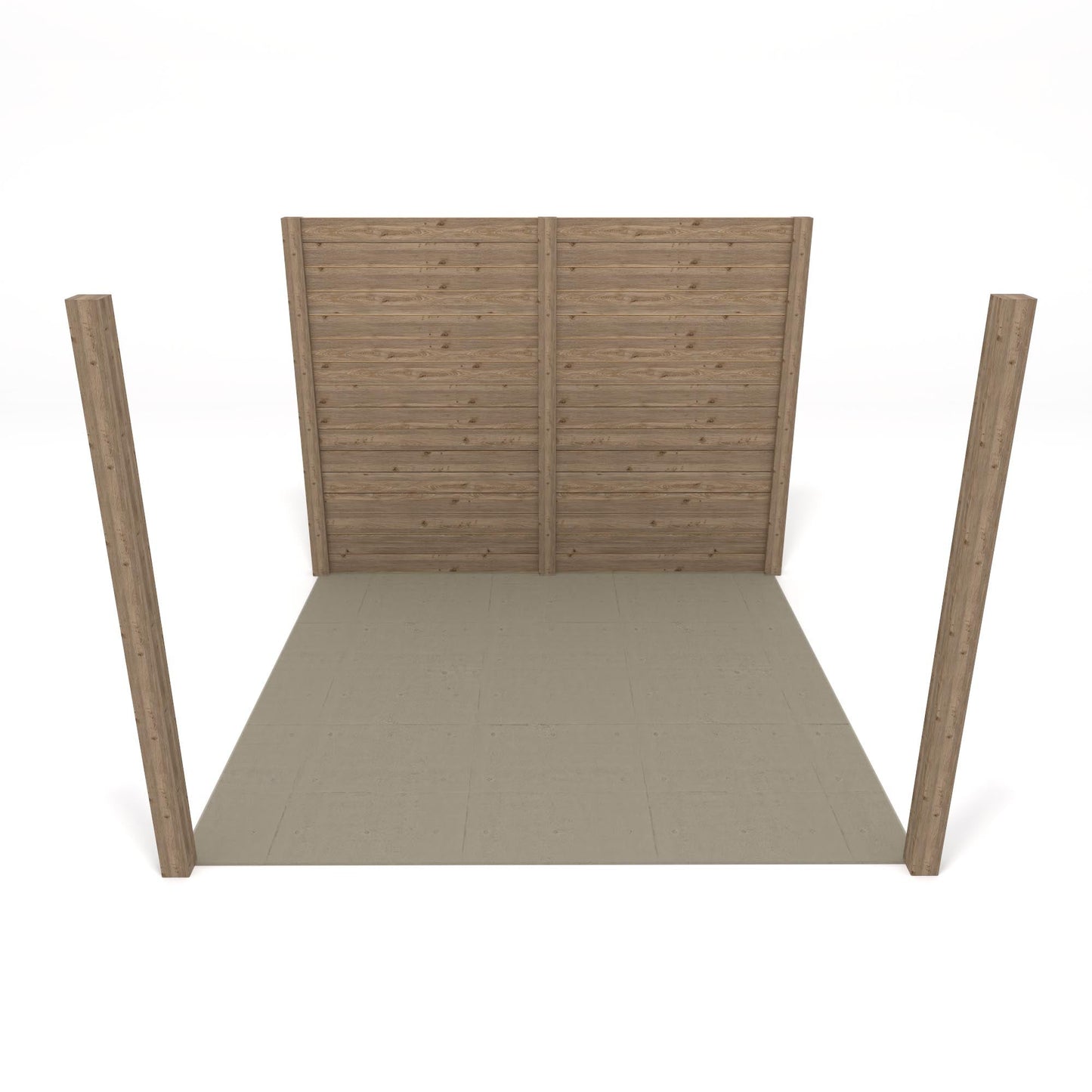 Freestanding Garden Pergola - Rustic Brown - 3.6m Width x 7.8m Length