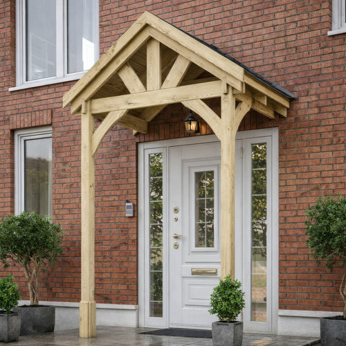 Felt Shingle Roof Porch Canopy | Timber | Multiple Sizes