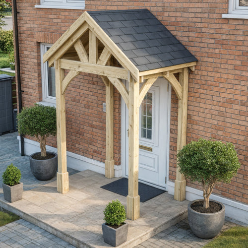 Felt Shingle Roof Porch Canopy | Timber | Multiple Sizes