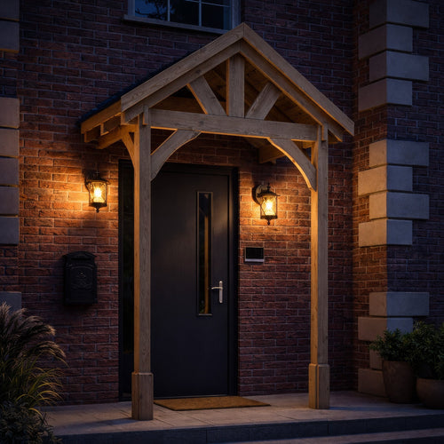 Slate Tile Roof Porch Canopy | Timber | Multiple Sizes