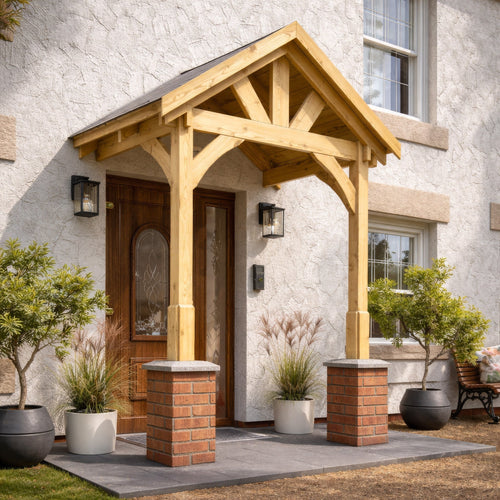 Slate Tile Roof Porch Canopy | Timber | Multiple Sizes