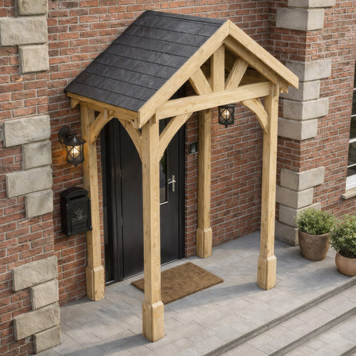 Slate Tile Roof Porch Canopy | Timber | Multiple Sizes