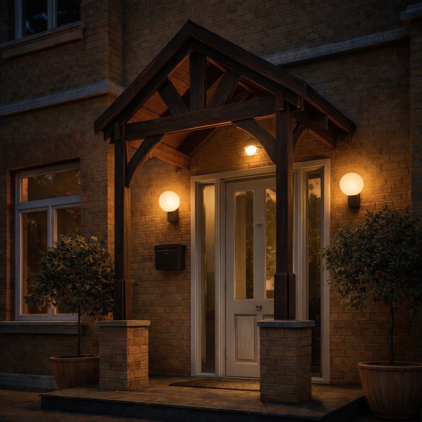 Slate Tile Roof Porch - Rustic Brown - 1.22m Depth x 1.8m Width