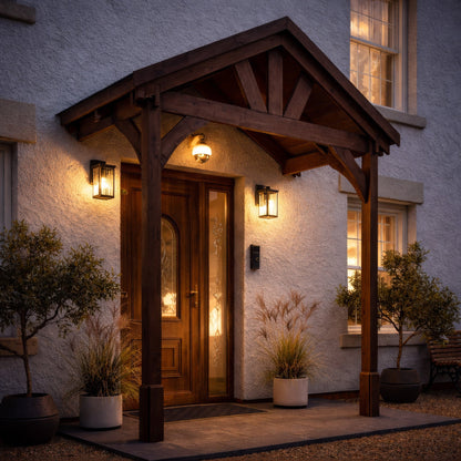 Slate Tile Roof Porch - Rustic Brown - 1.22m Depth x 2.4m Width