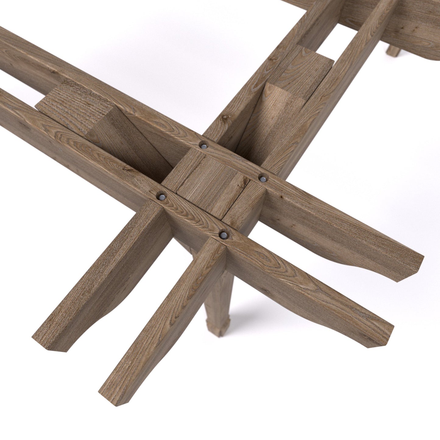 Freestanding Double Premium Pergola - Rustic Brown - 4.2m Width x 7.8m Length